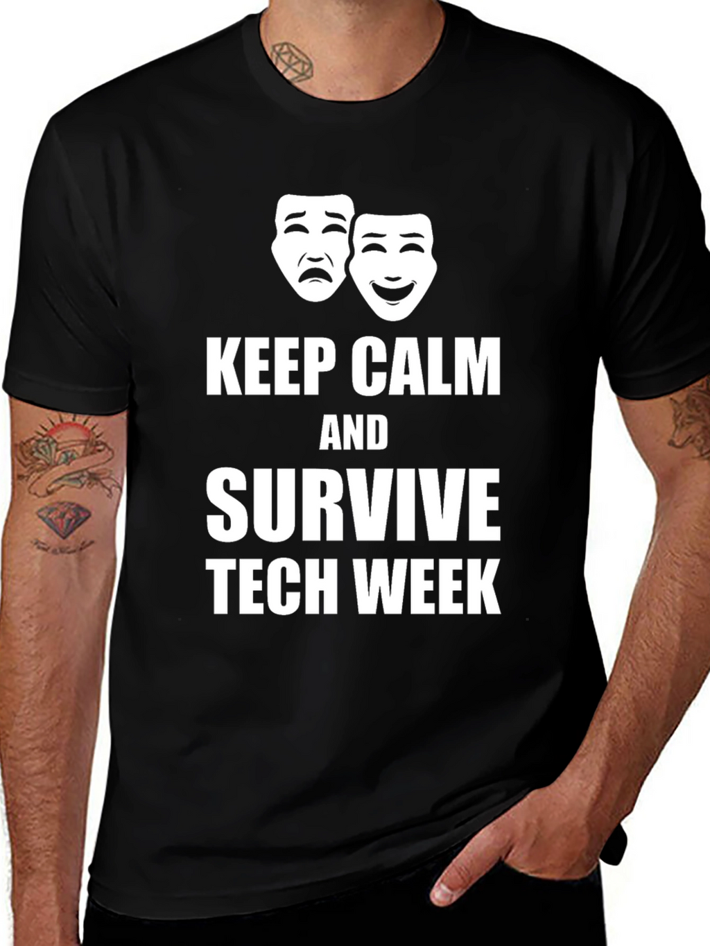 Keep Calm & Survive Tech Week Graphic T-Shirt