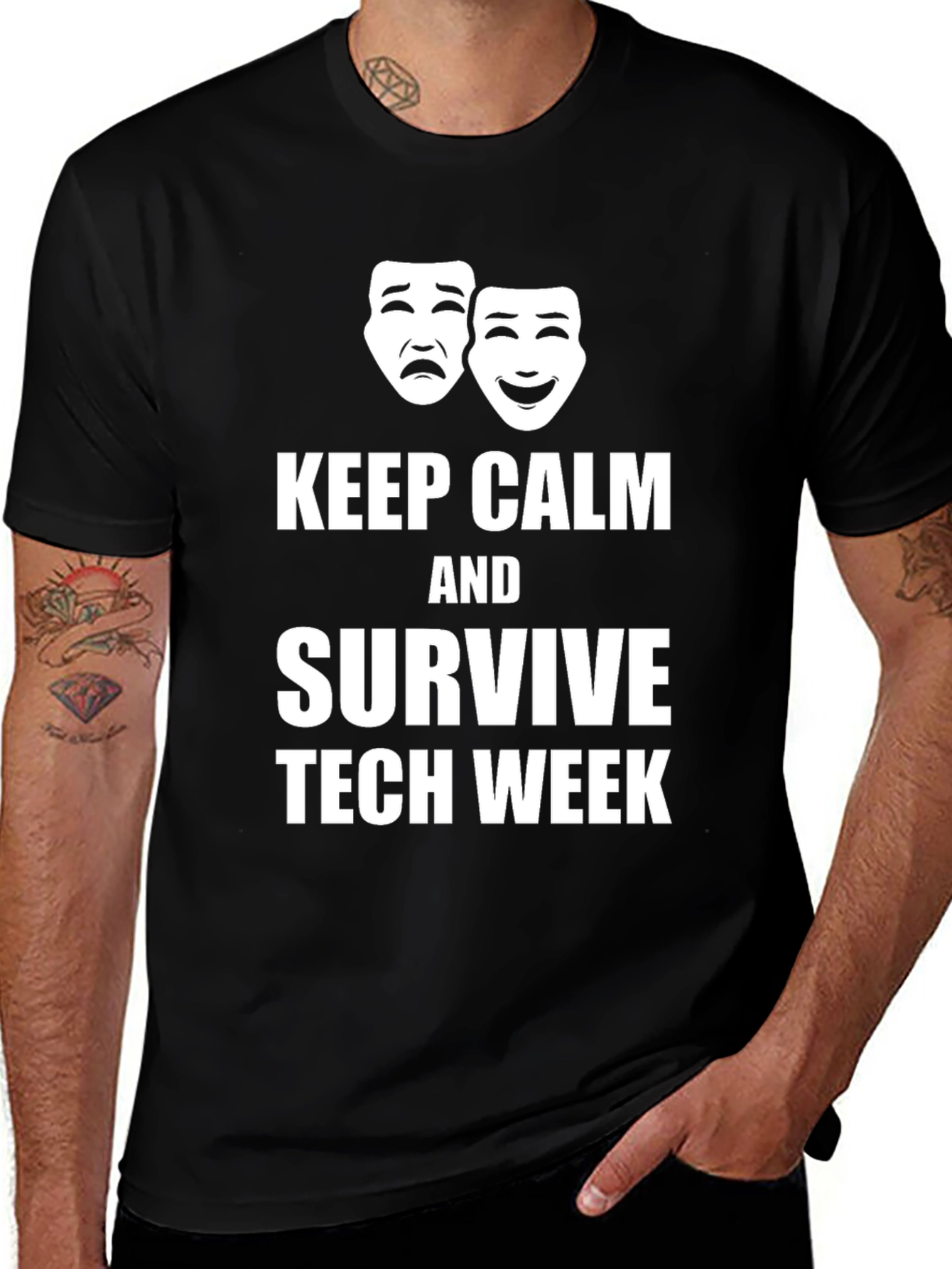 Keep Calm & Survive Tech Week Graphic T-Shirt