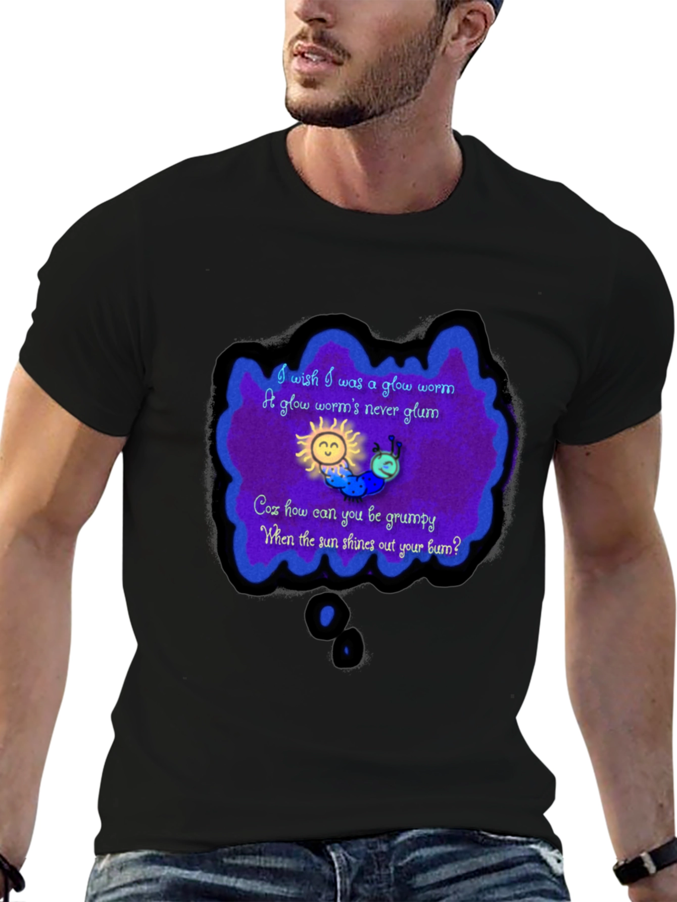 Glow Worm Tee - Shine Your Bum!