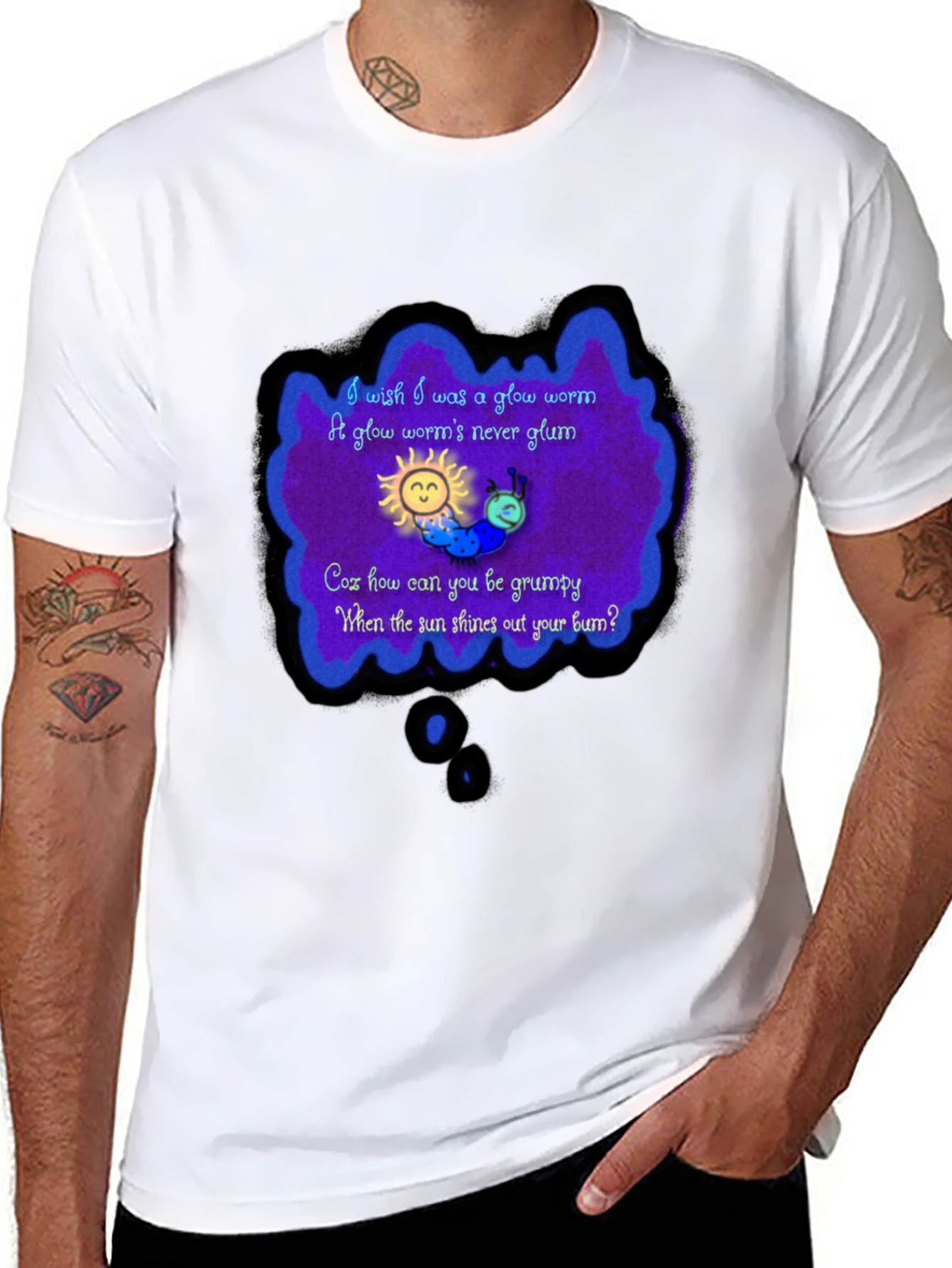 Glow Worm Tee - Shine Your Bum!