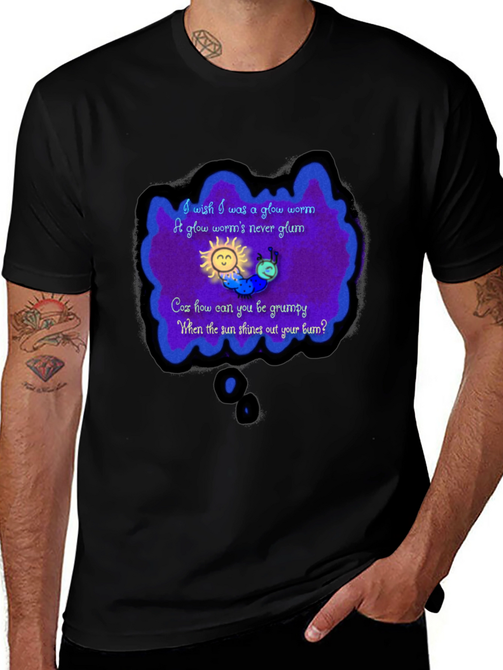 Glow Worm Tee - Shine Your Bum!