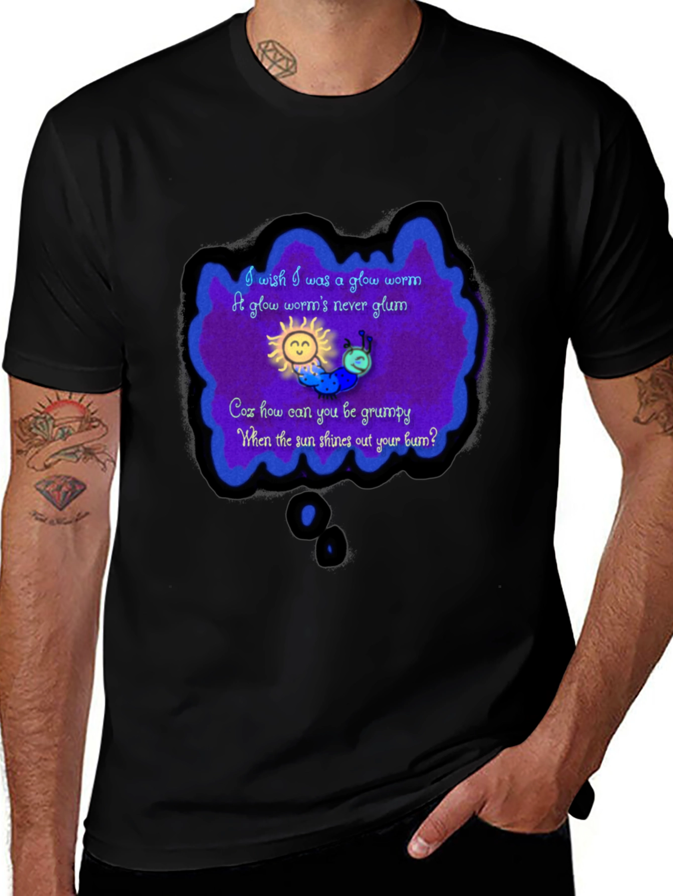 Glow Worm Tee - Shine Your Bum!