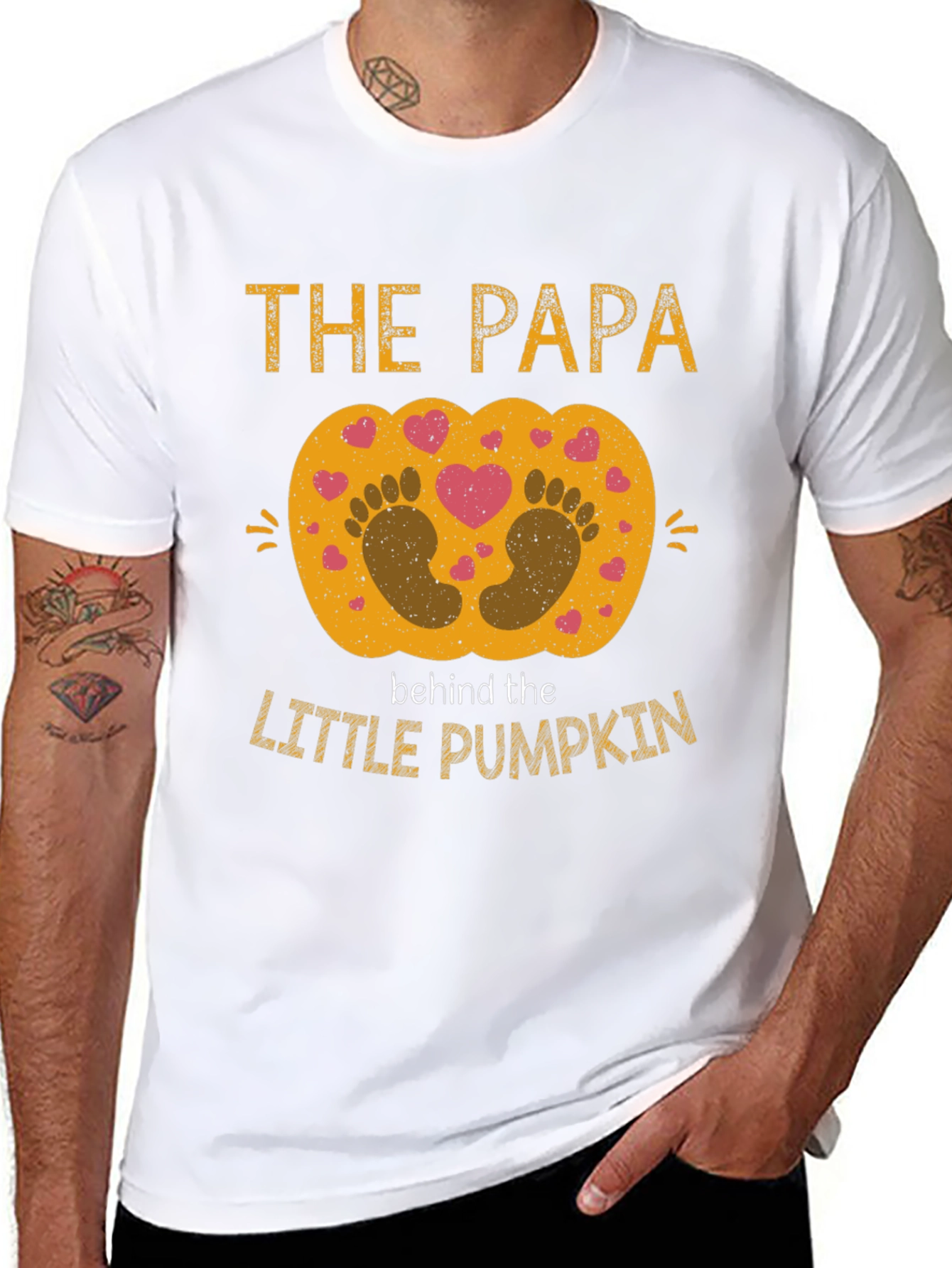 Papa Behind the Little Pumpkin Shirt