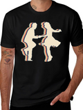 Retro Dance Silhouette Graphic Tee