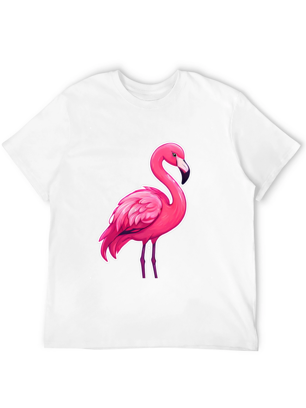 Cool Flamingo Graphic Tee - Stylish Black T-Shirt