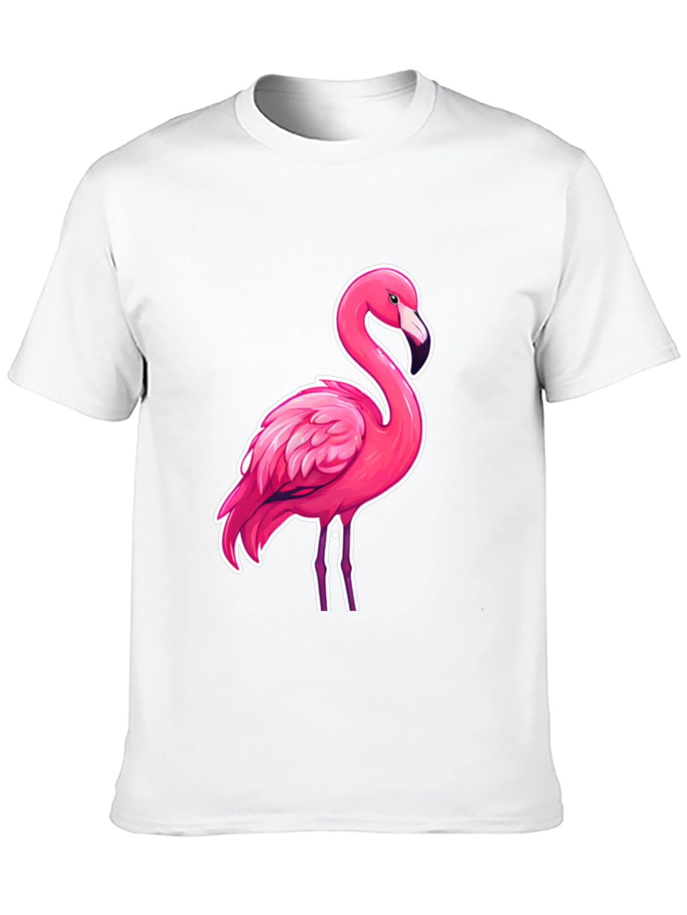 Cool Flamingo Graphic Tee - Stylish Black T-Shirt