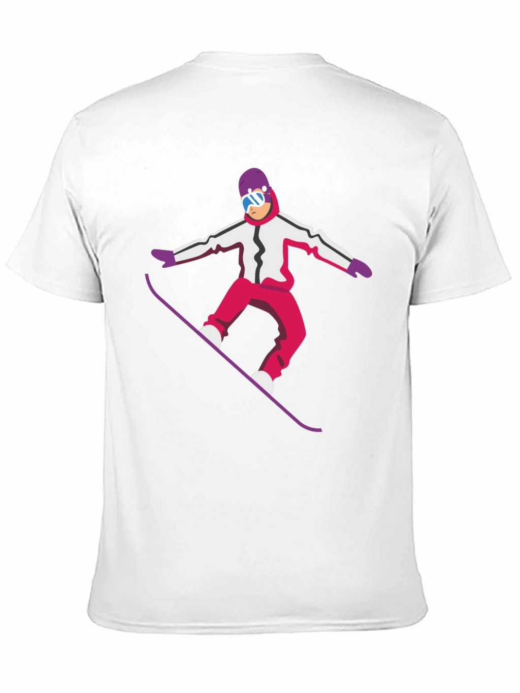 Snowboarder Graphic Tee - Cool Black T-Shirt
