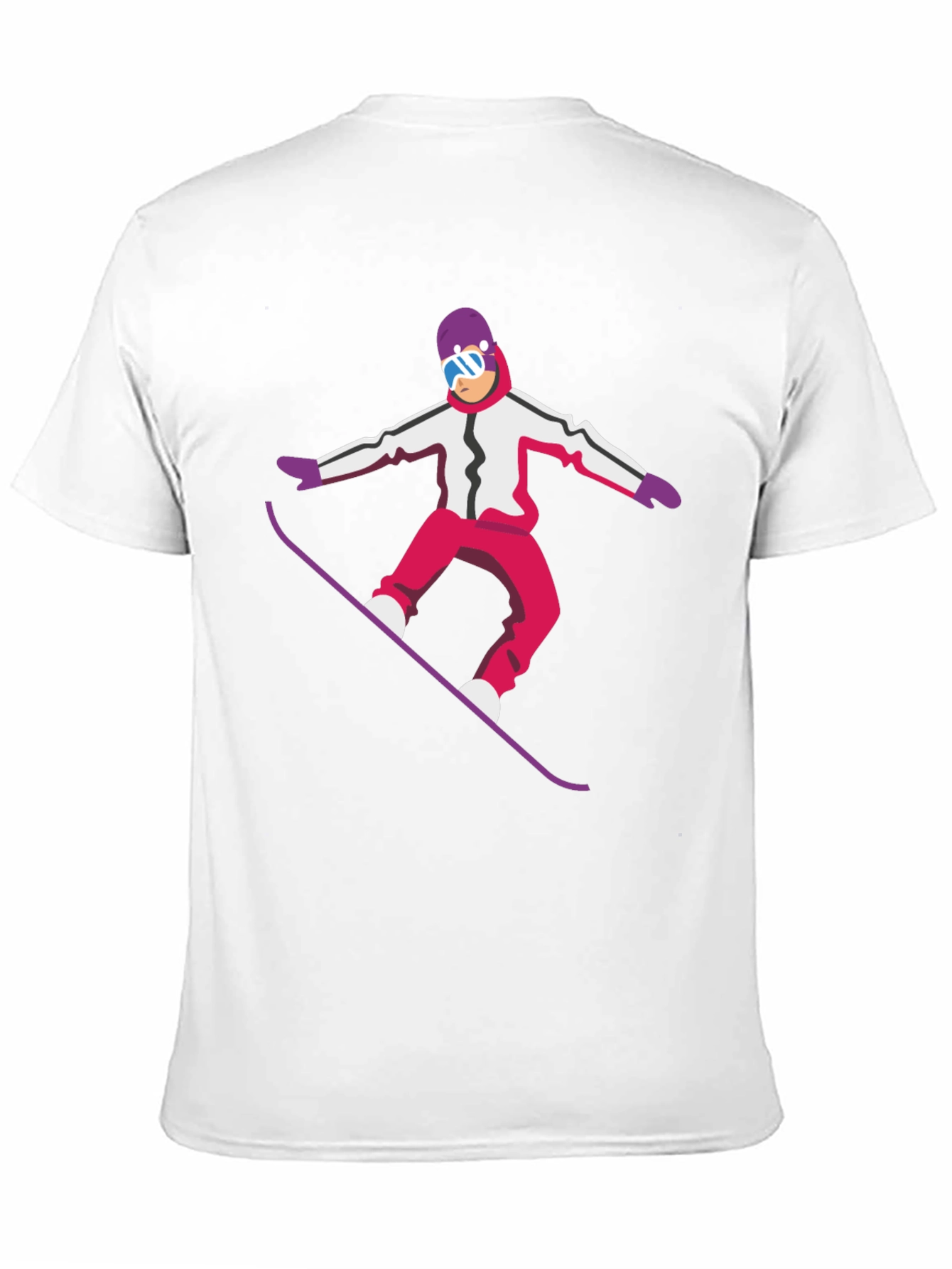 Snowboarder Graphic Tee - Cool Black T-Shirt