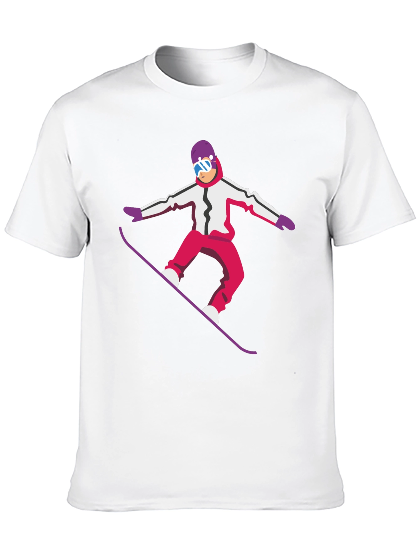 Snowboarder Graphic Tee - Cool Black T-Shirt