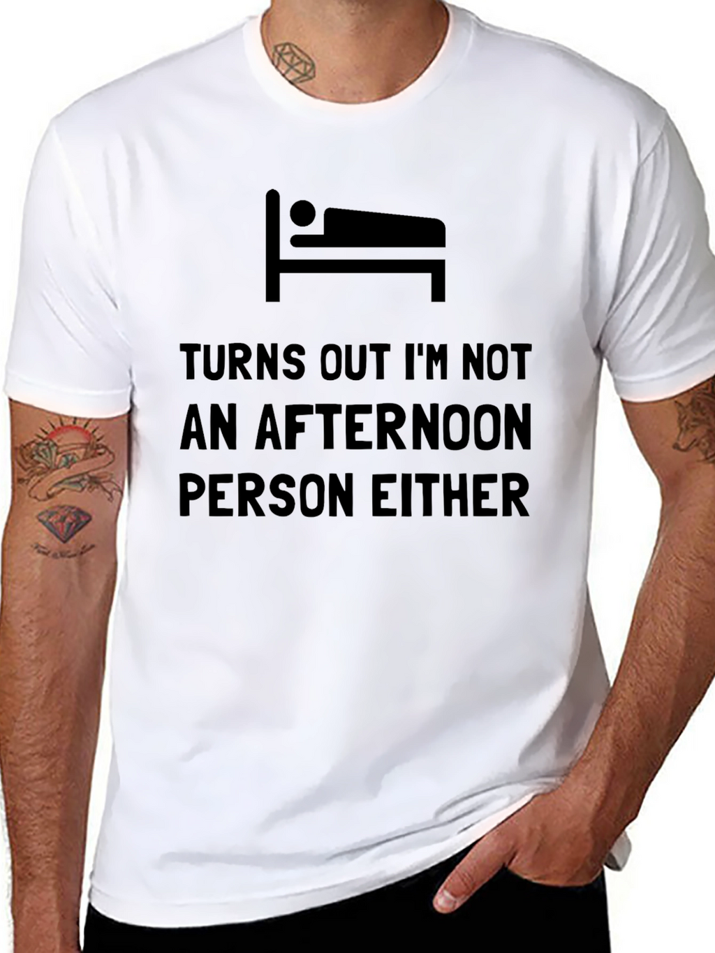 Funny Not an Afternoon Person Graphic Tee