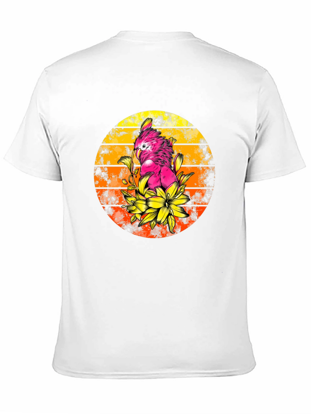 Cockatoo Sunset T-Shirt - Tropical Bird Tee