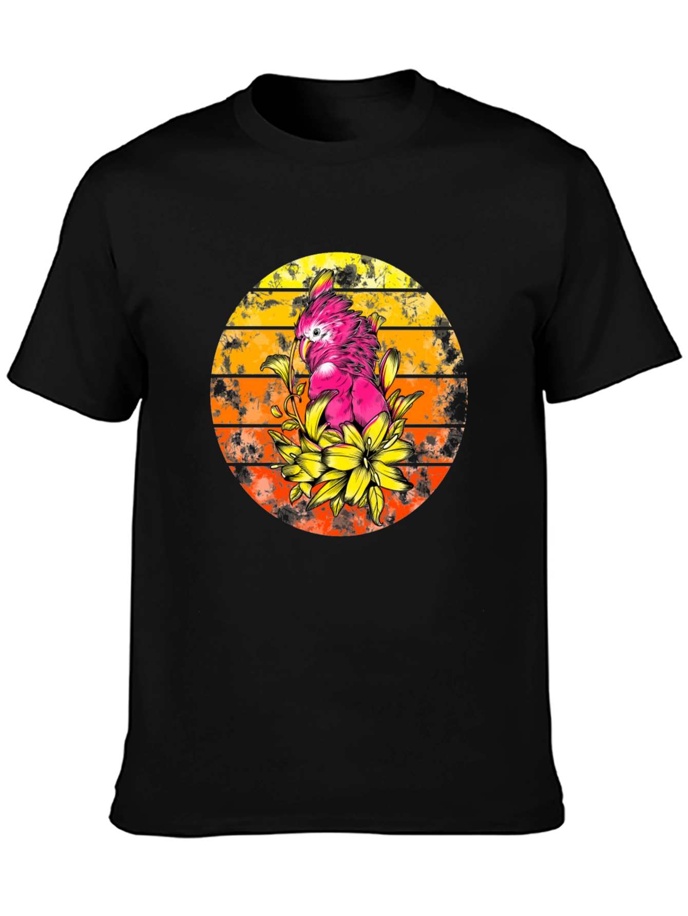Cockatoo Sunset T-Shirt - Tropical Bird Tee
