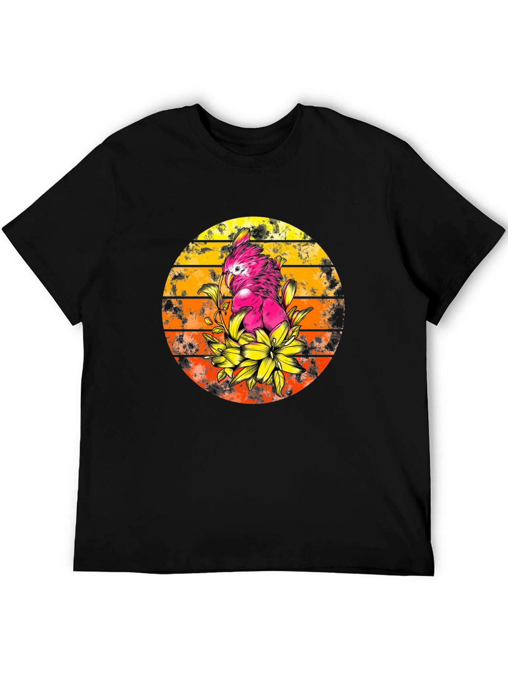 Cockatoo Sunset T-Shirt - Tropical Bird Tee
