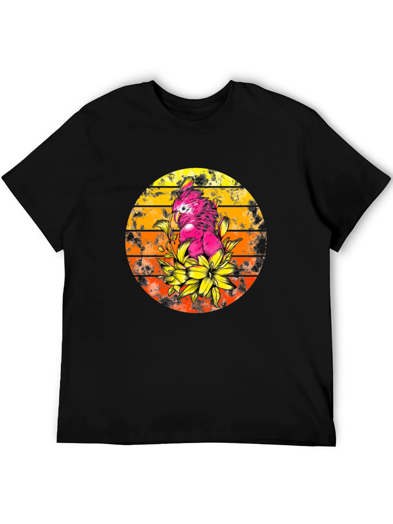 Cockatoo Sunset T-Shirt - Tropical Bird Tee