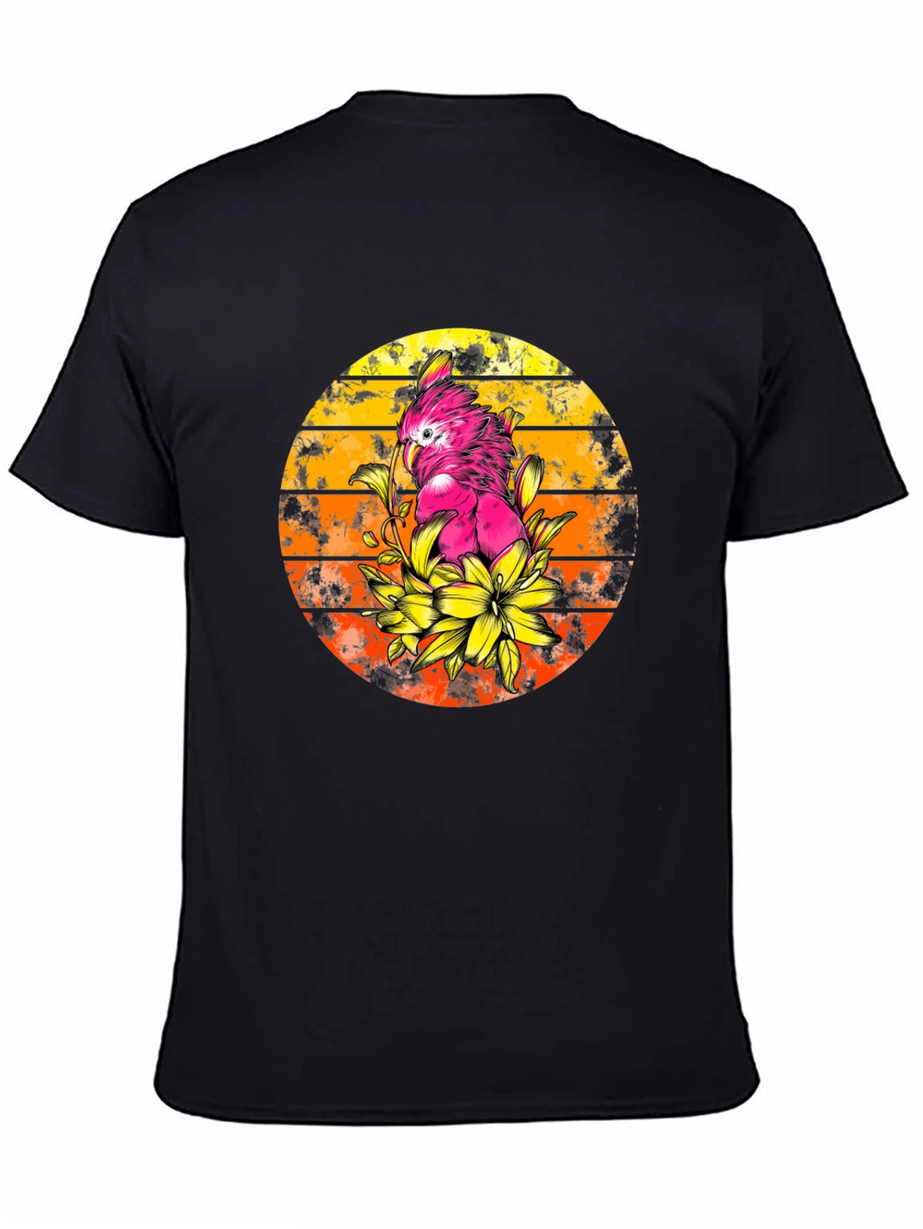 Cockatoo Sunset T-Shirt - Tropical Bird Tee