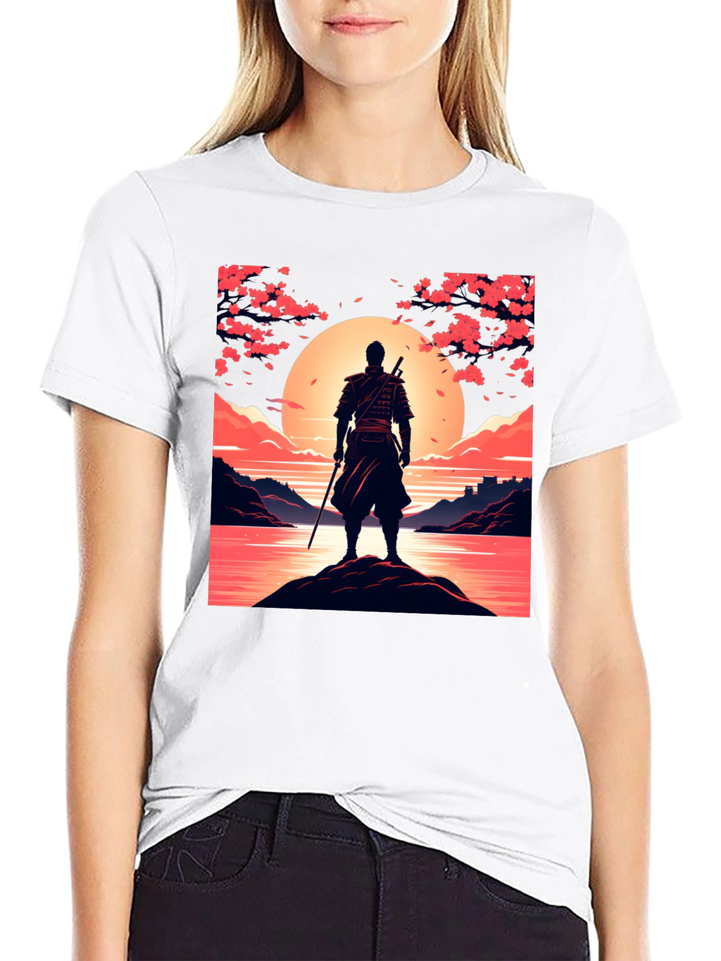 Samurai Sunset Graphic Tee