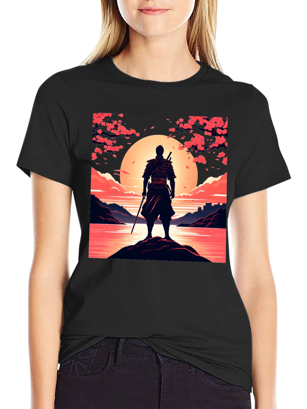 Samurai Sunset Graphic Tee