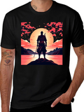 Samurai Sunset Graphic Tee