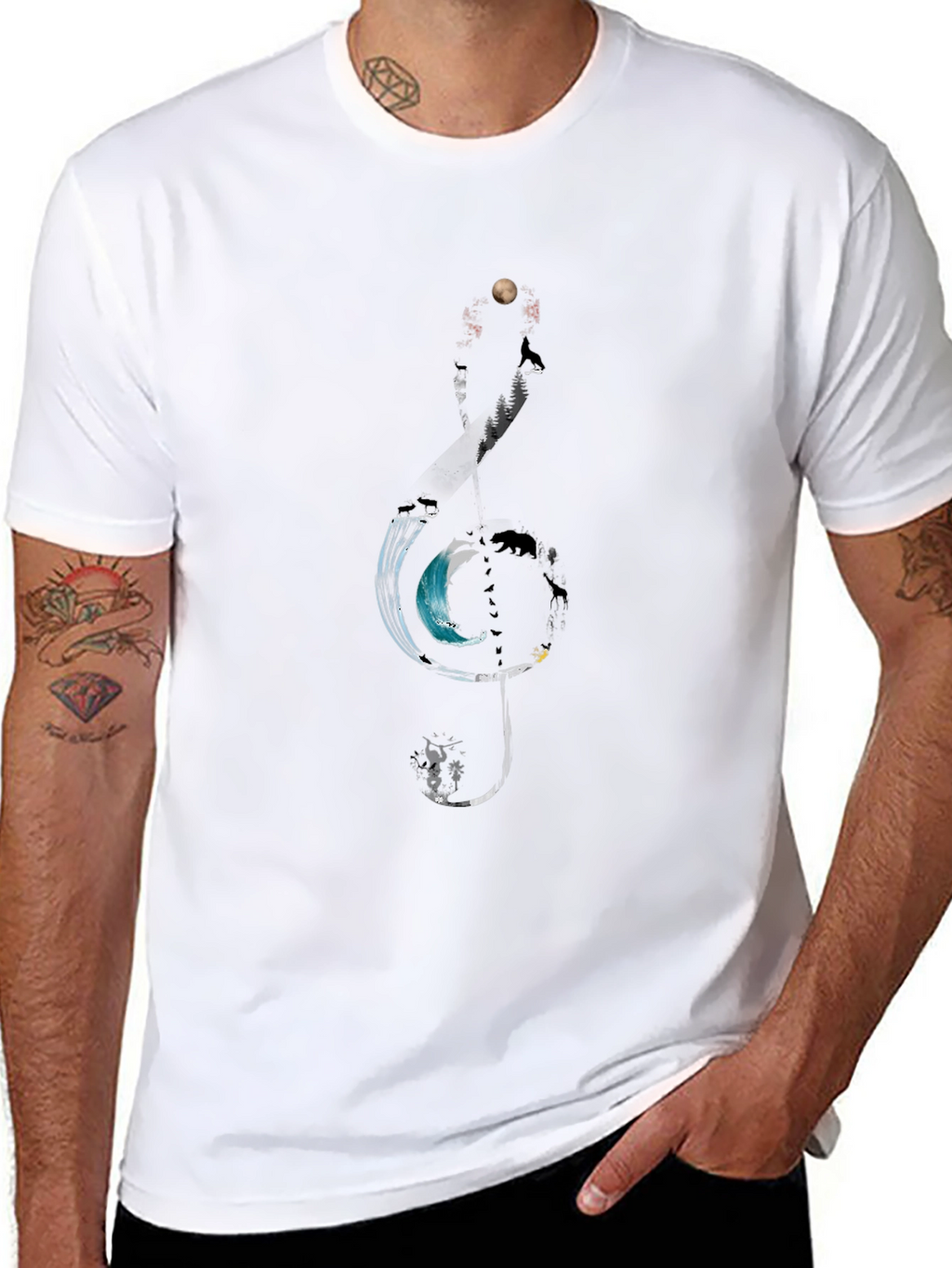 Nature Treble Clef Graphic Tee