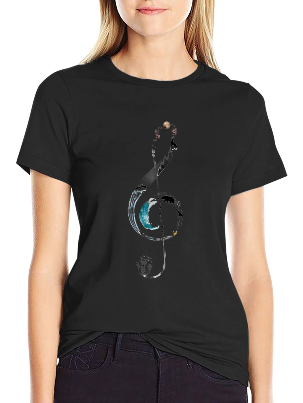 Nature Treble Clef Graphic Tee