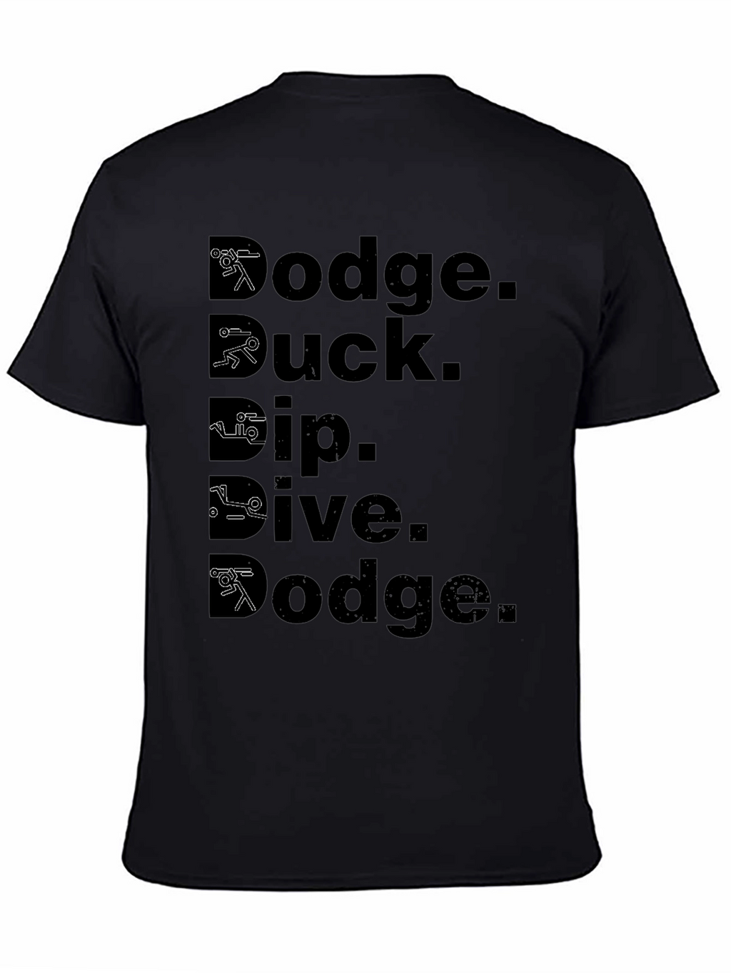 Dodge Duck Dip Dive Dodge Black T-Shirt