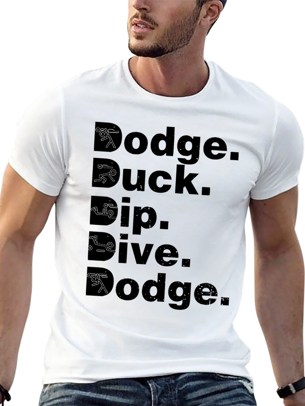 Dodge Duck Dip Dive Dodge Black T-Shirt
