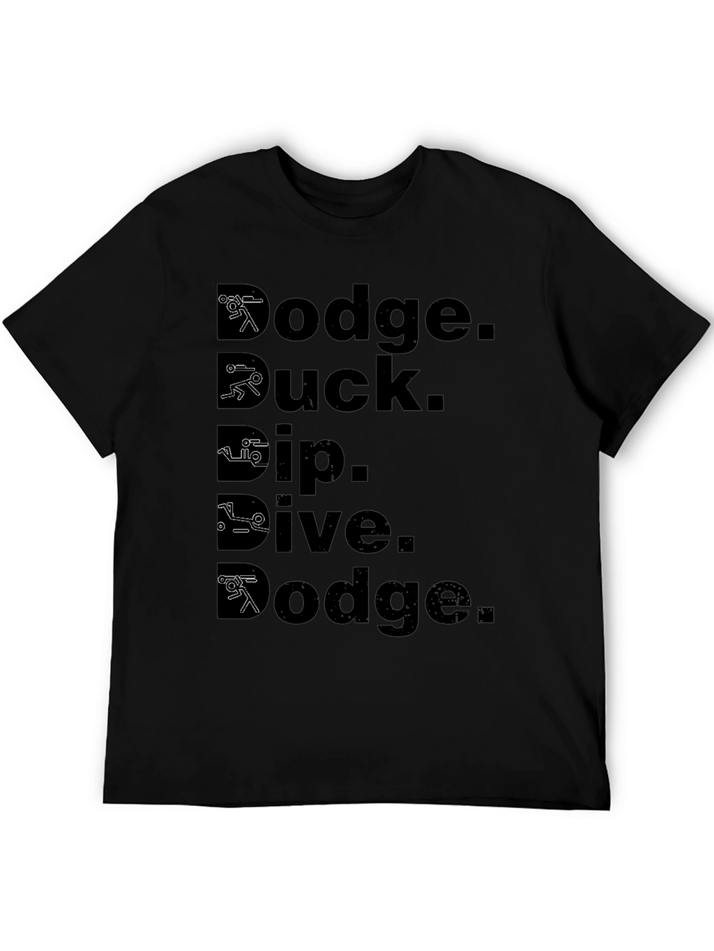 Dodge Duck Dip Dive Dodge Black T-Shirt