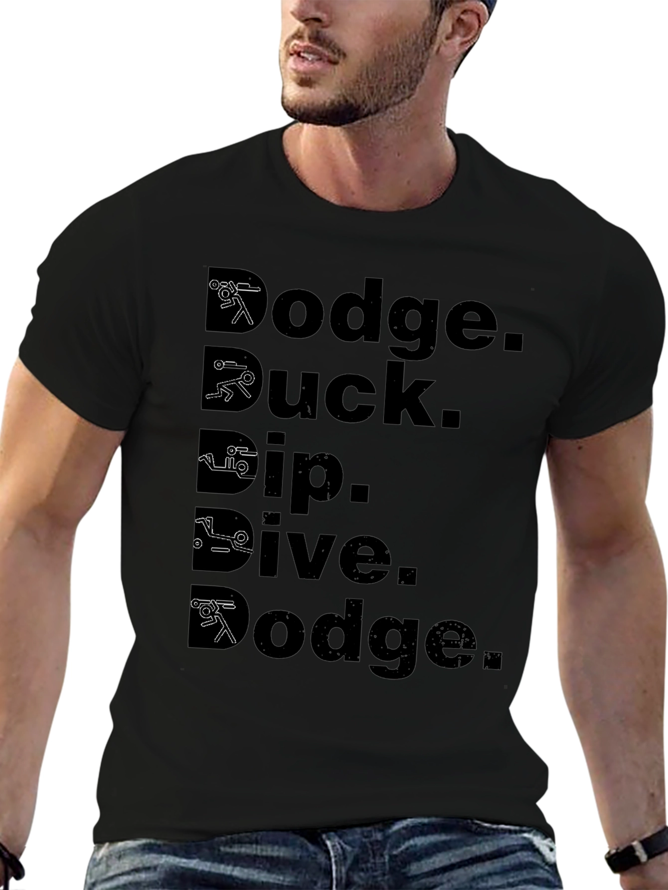 Dodge Duck Dip Dive Dodge Black T-Shirt
