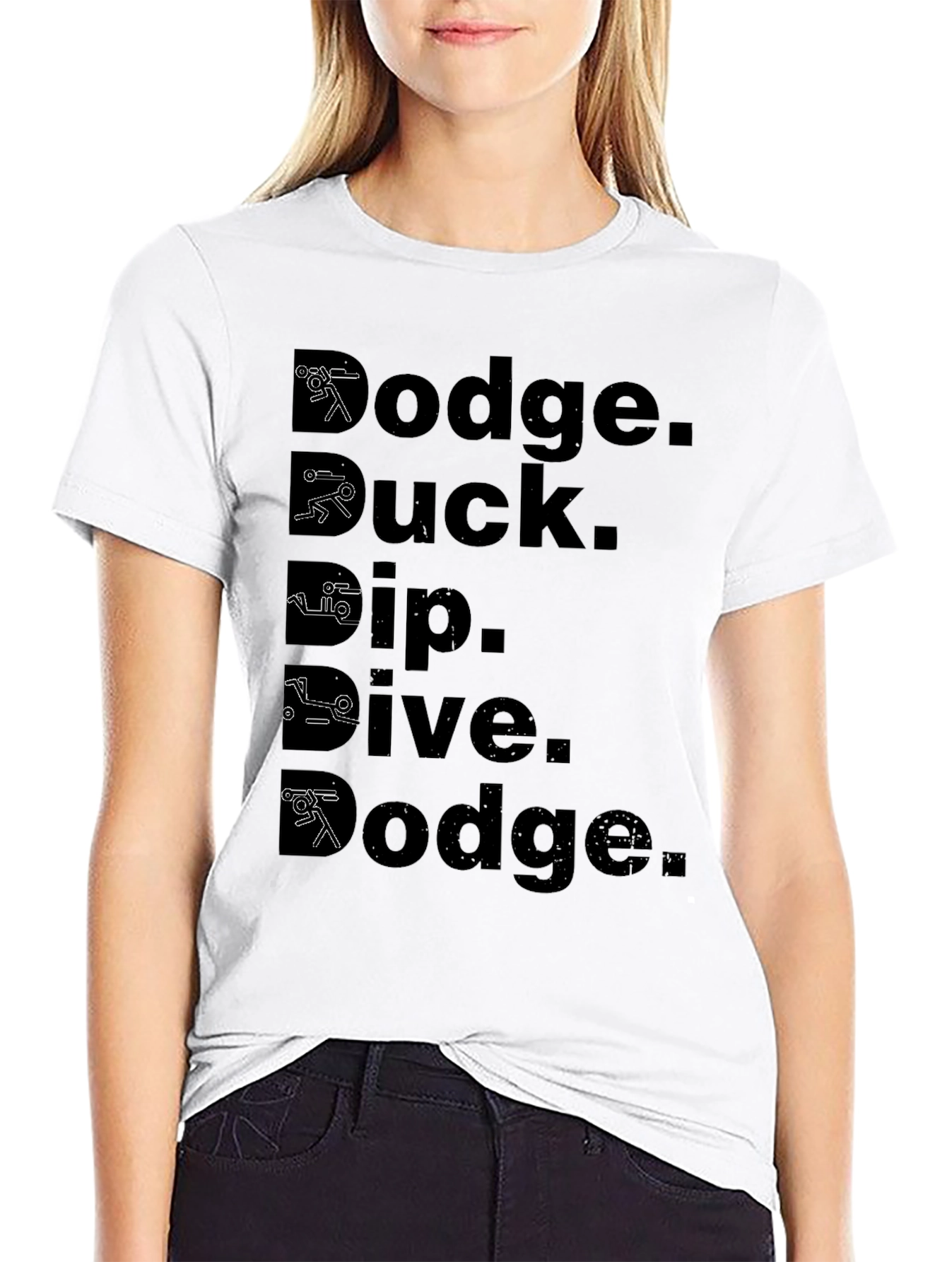 Dodge Duck Dip Dive Dodge Black T-Shirt