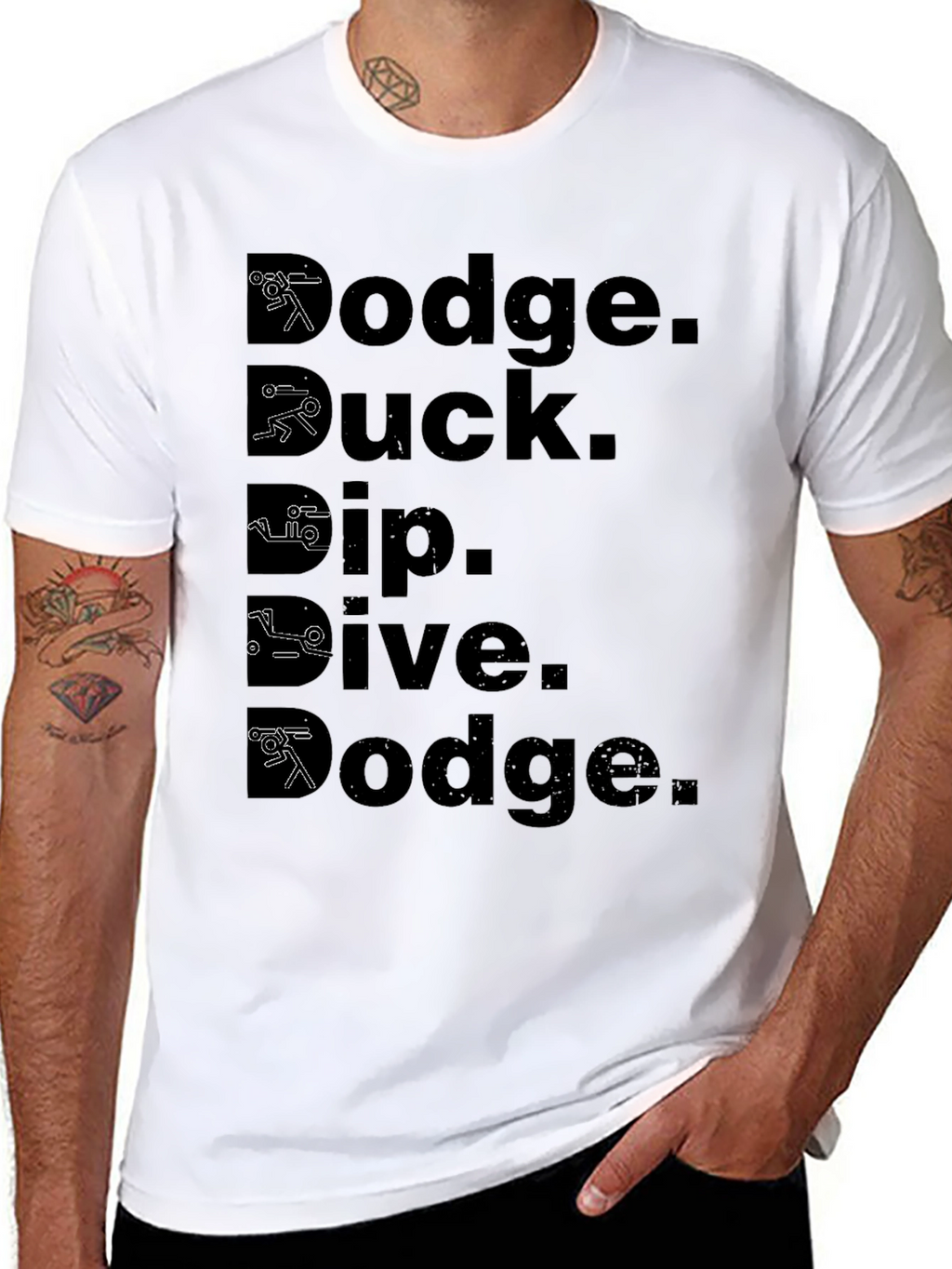 Dodge Duck Dip Dive Dodge Black T-Shirt