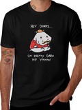 Hey Dorks Hip Hippo Graphic T-Shirt