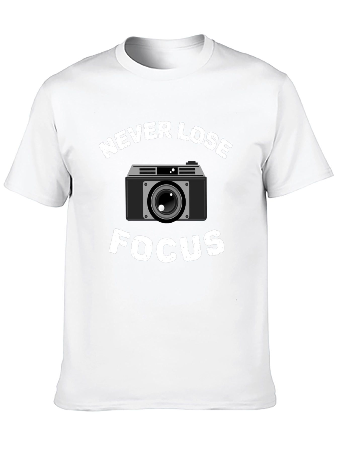 Never Lose Focus Camera Graphic T-Shirt