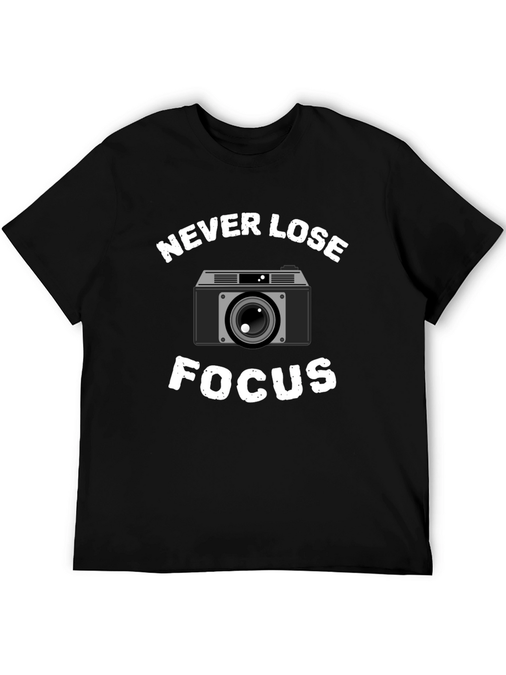 Never Lose Focus Camera Graphic T-Shirt
