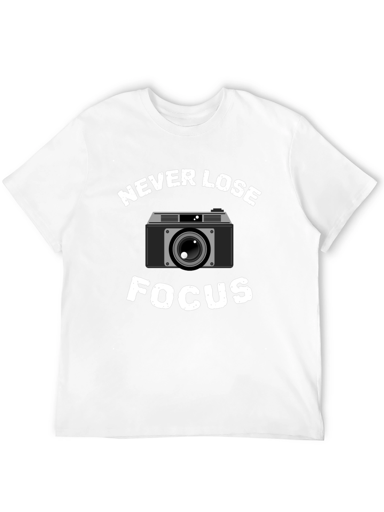 Never Lose Focus Camera Graphic T-Shirt