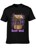 Sleep Well T-Shirt - Funny Sleeping Well Cartoon Tee