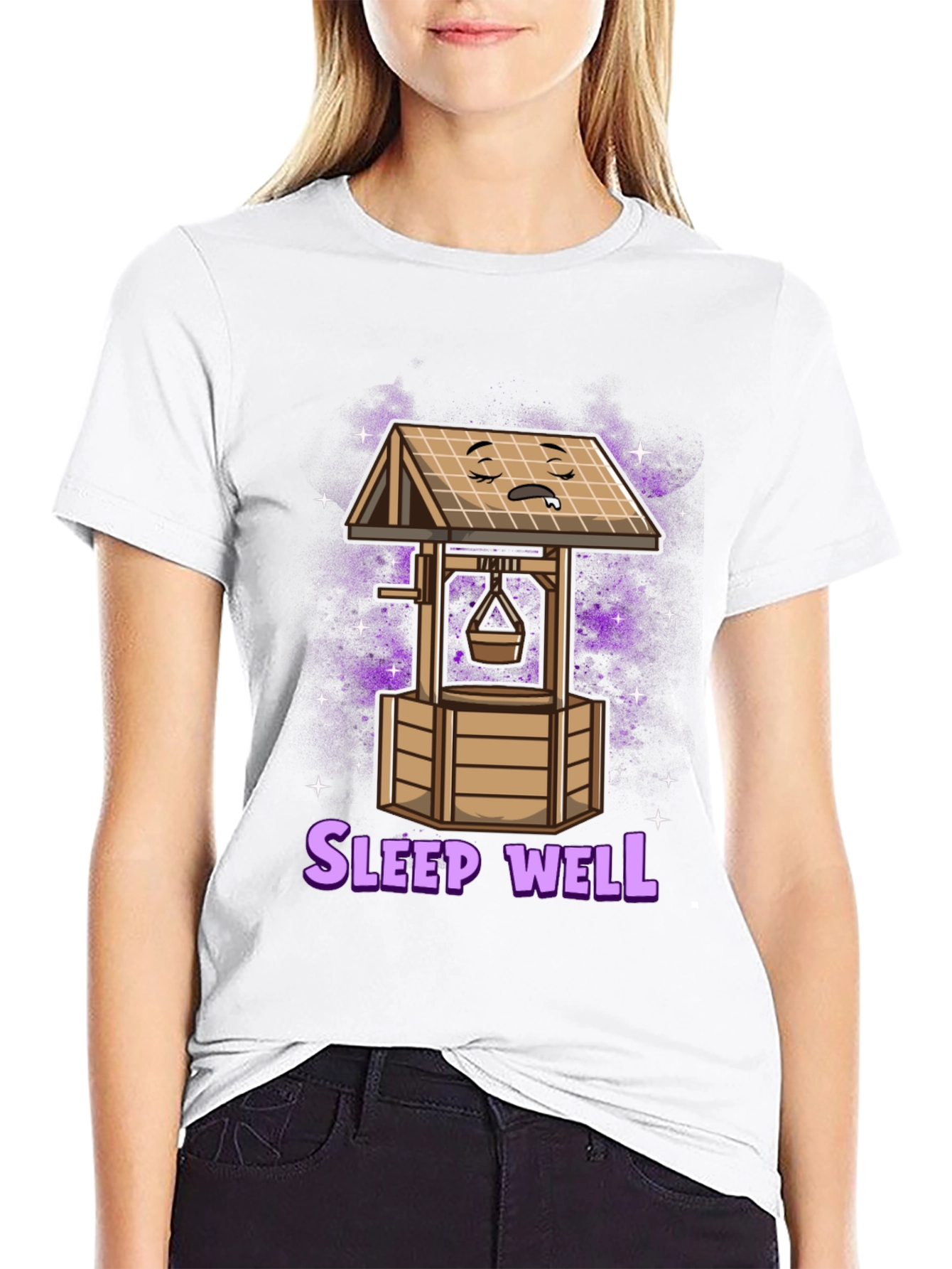 Sleep Well T-Shirt - Funny Sleeping Well Cartoon Tee