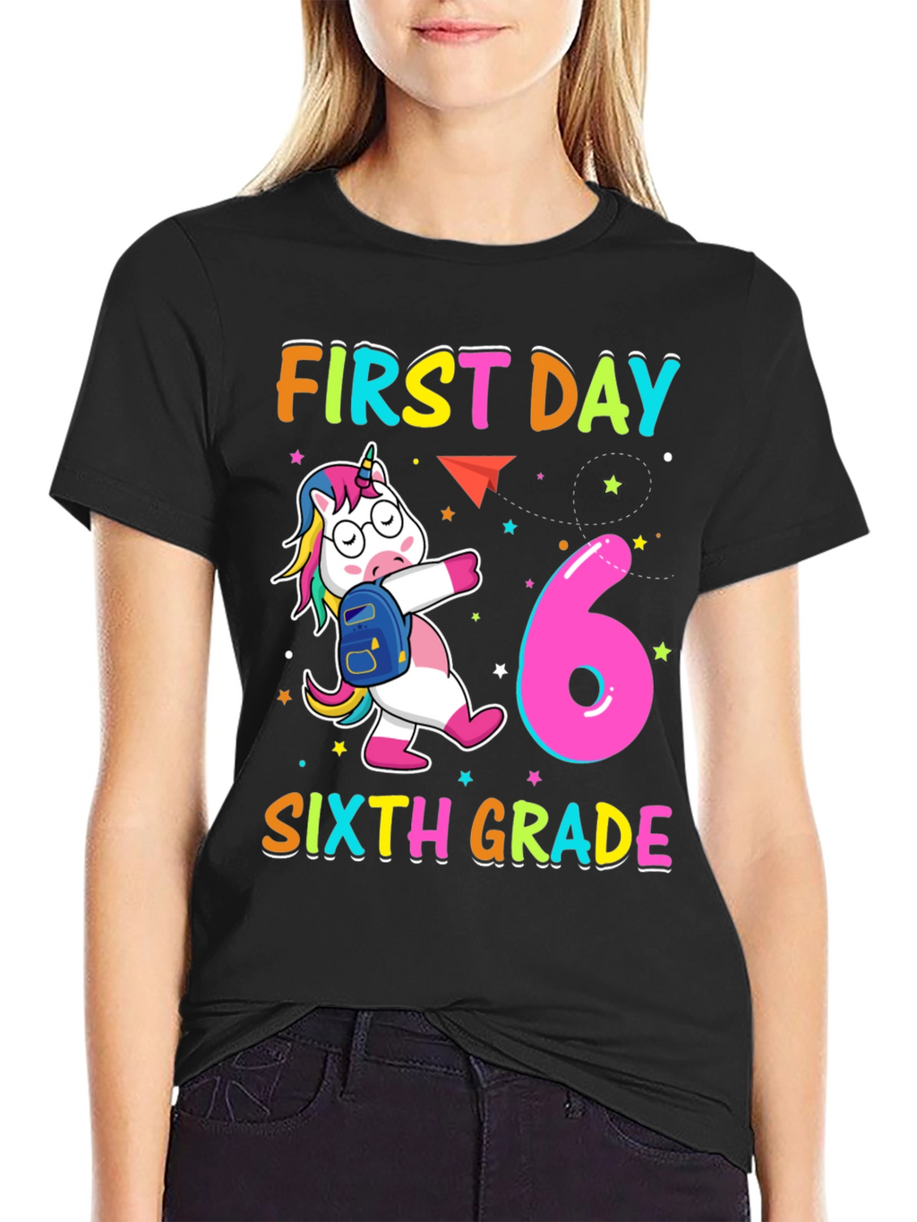 First Day Sixth Grade Unicorn T-Shirt