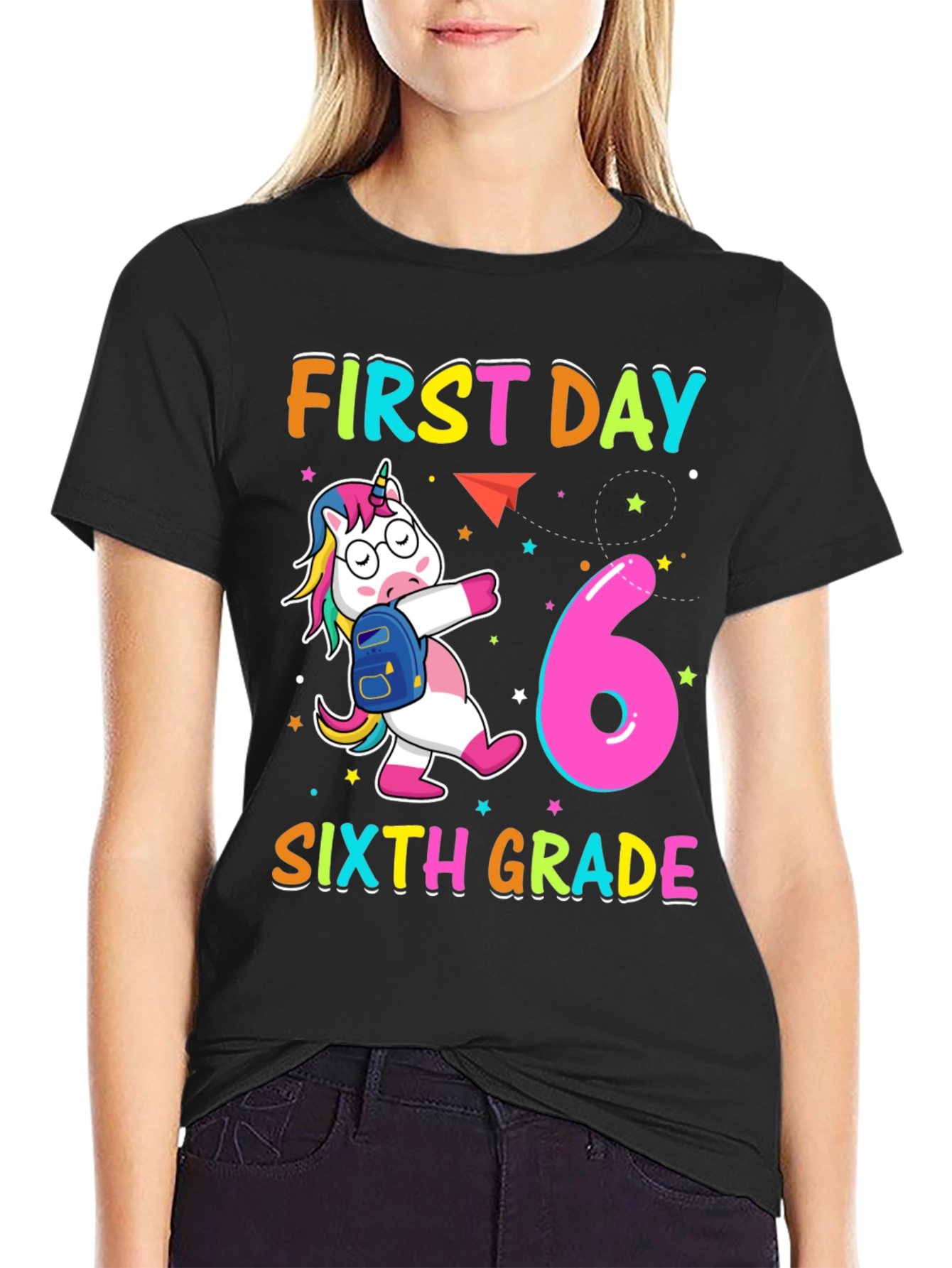 First Day Sixth Grade Unicorn T-Shirt