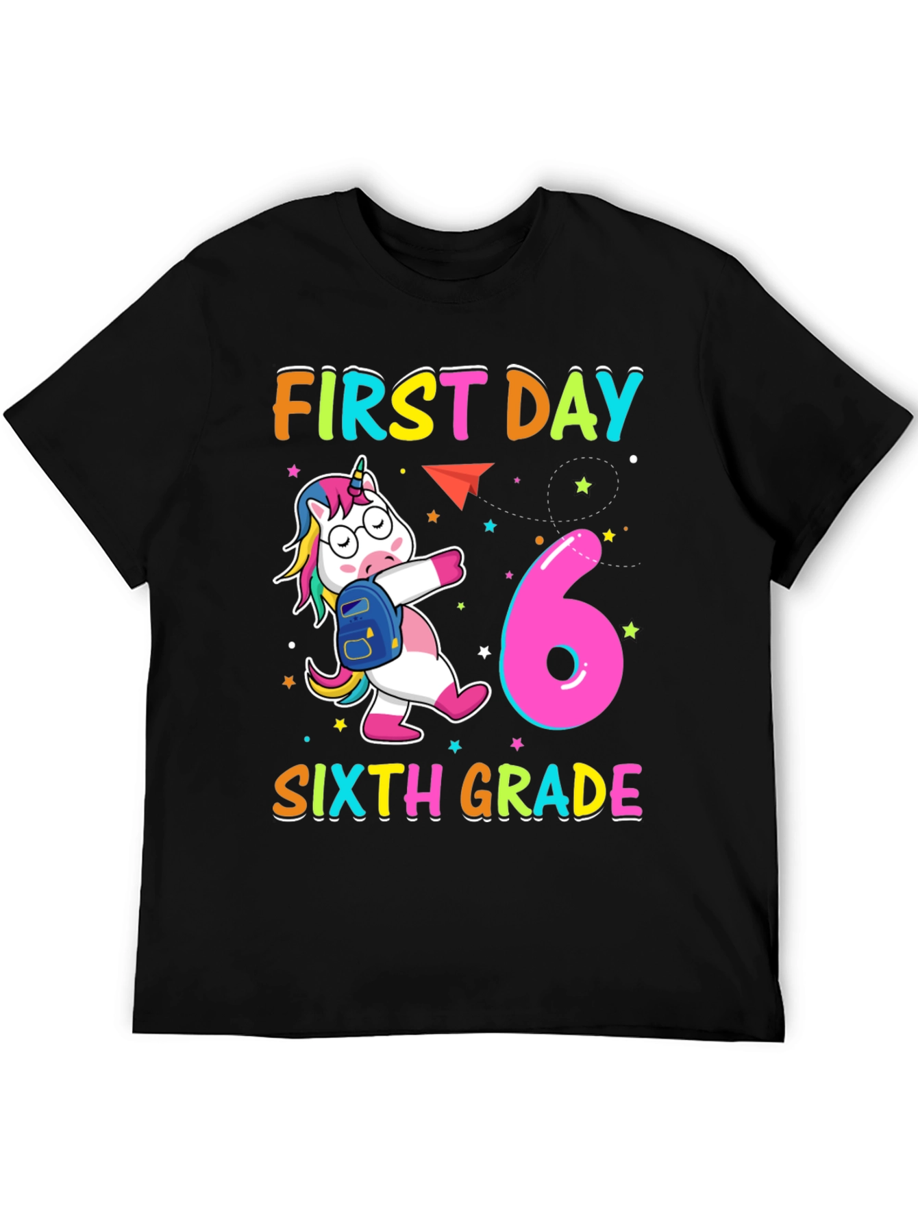 First Day Sixth Grade Unicorn T-Shirt