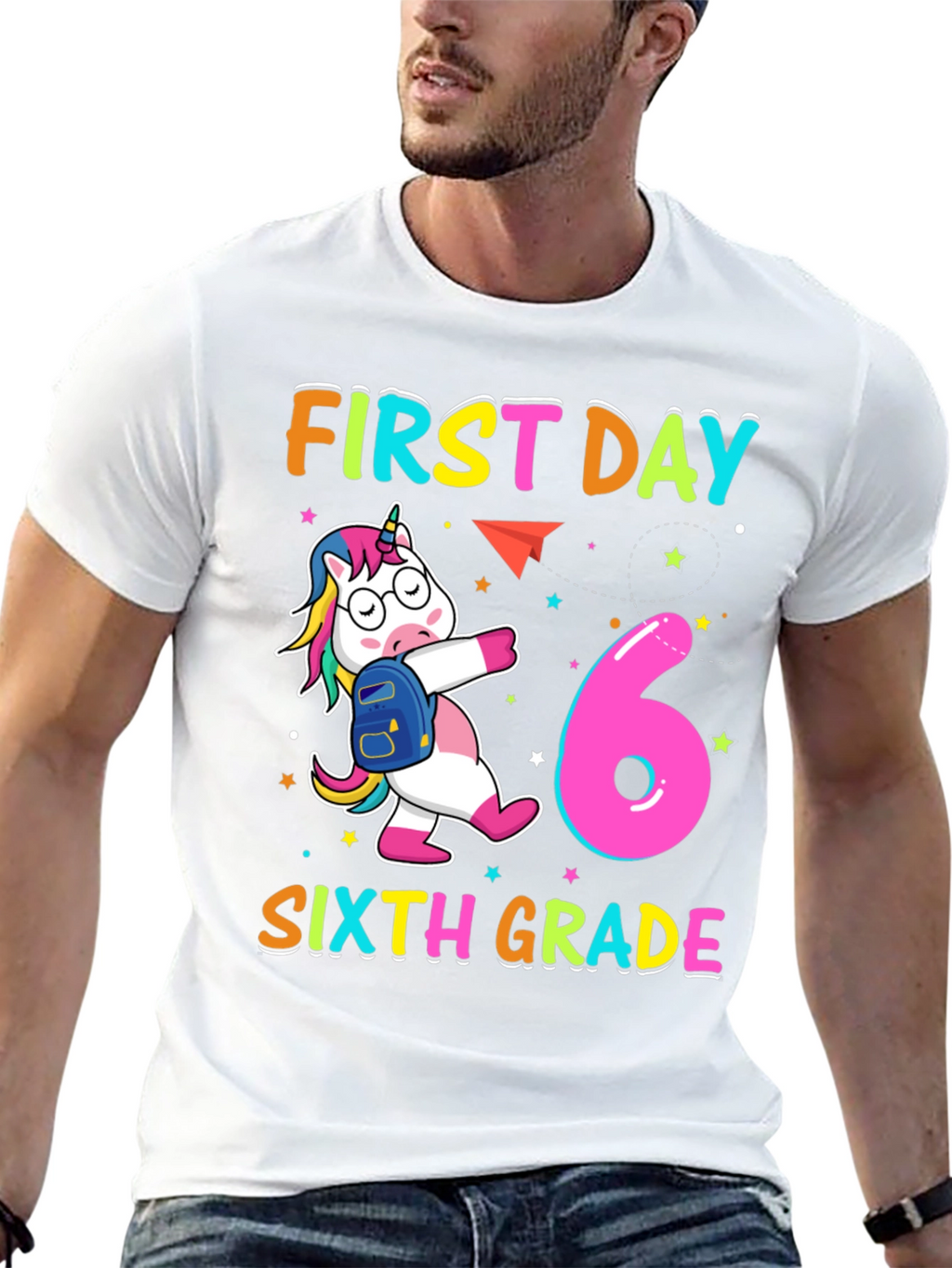 First Day Sixth Grade Unicorn T-Shirt