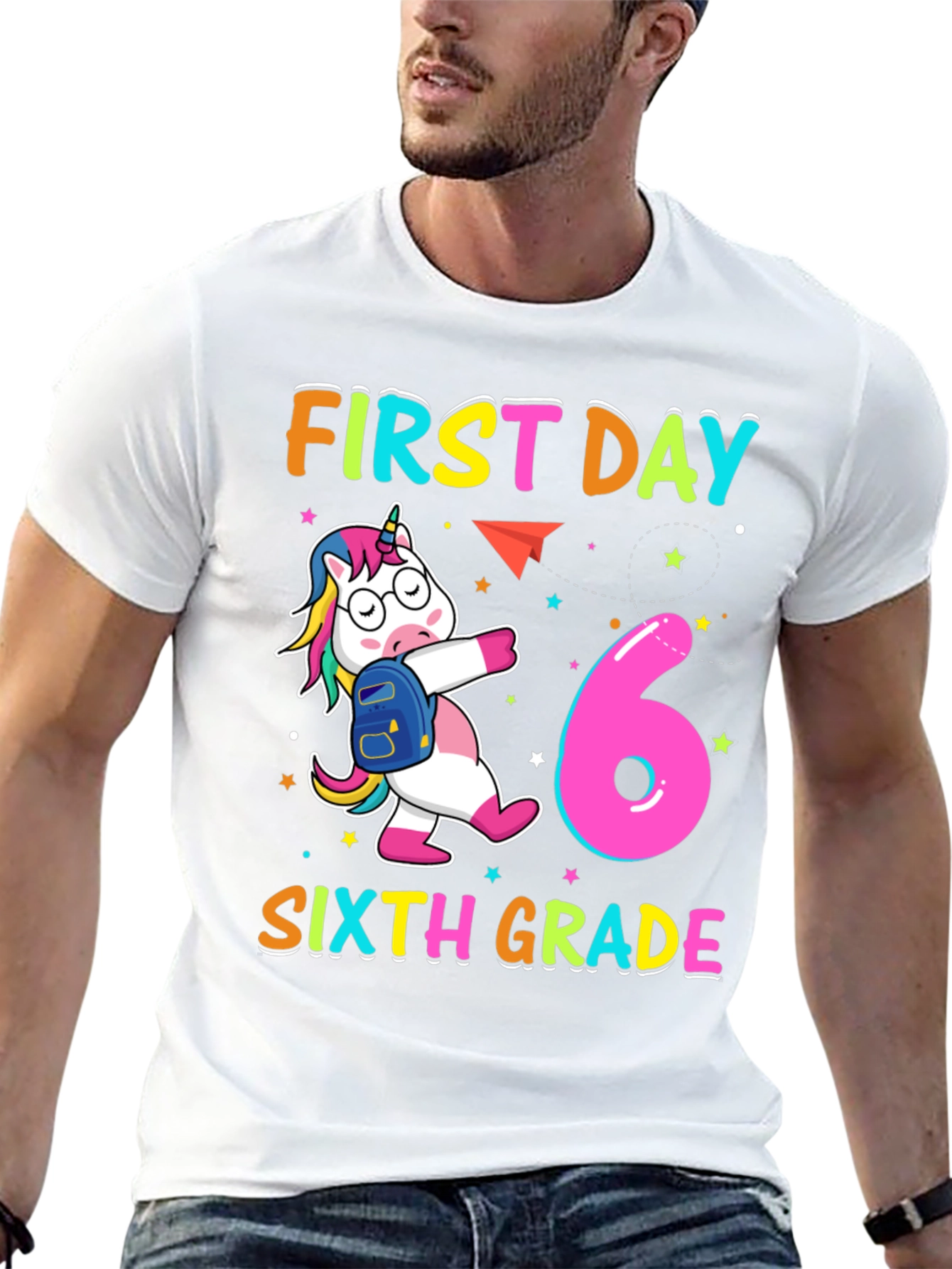 First Day Sixth Grade Unicorn T-Shirt