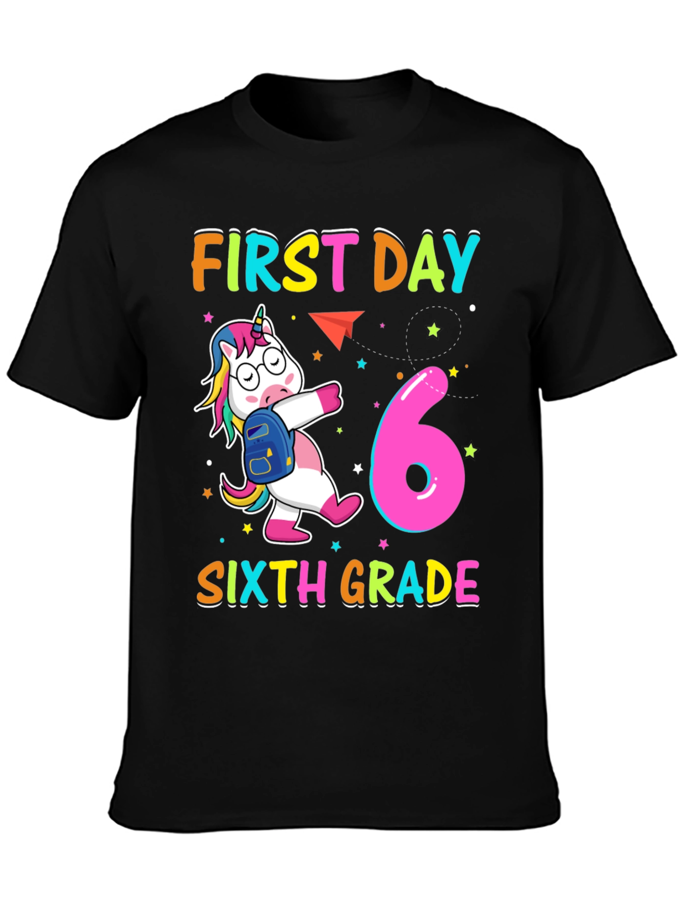 First Day Sixth Grade Unicorn T-Shirt