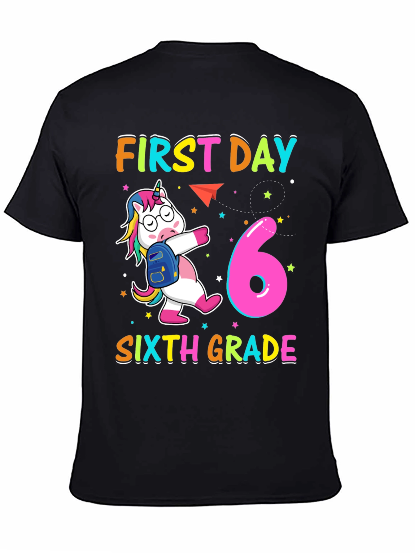 First Day Sixth Grade Unicorn T-Shirt