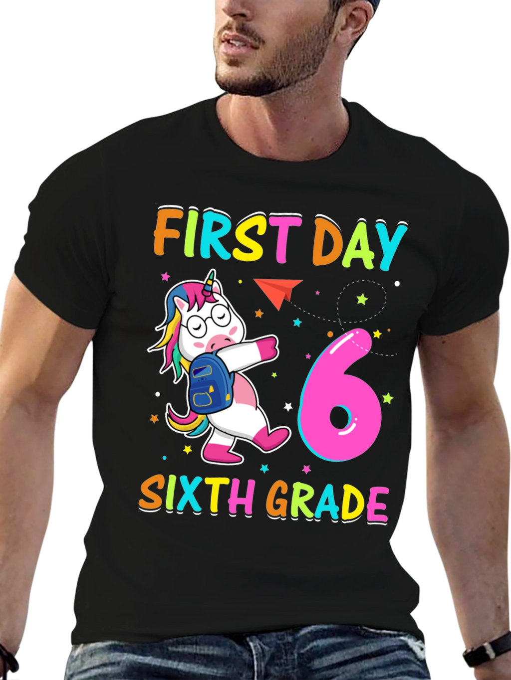 First Day Sixth Grade Unicorn T-Shirt