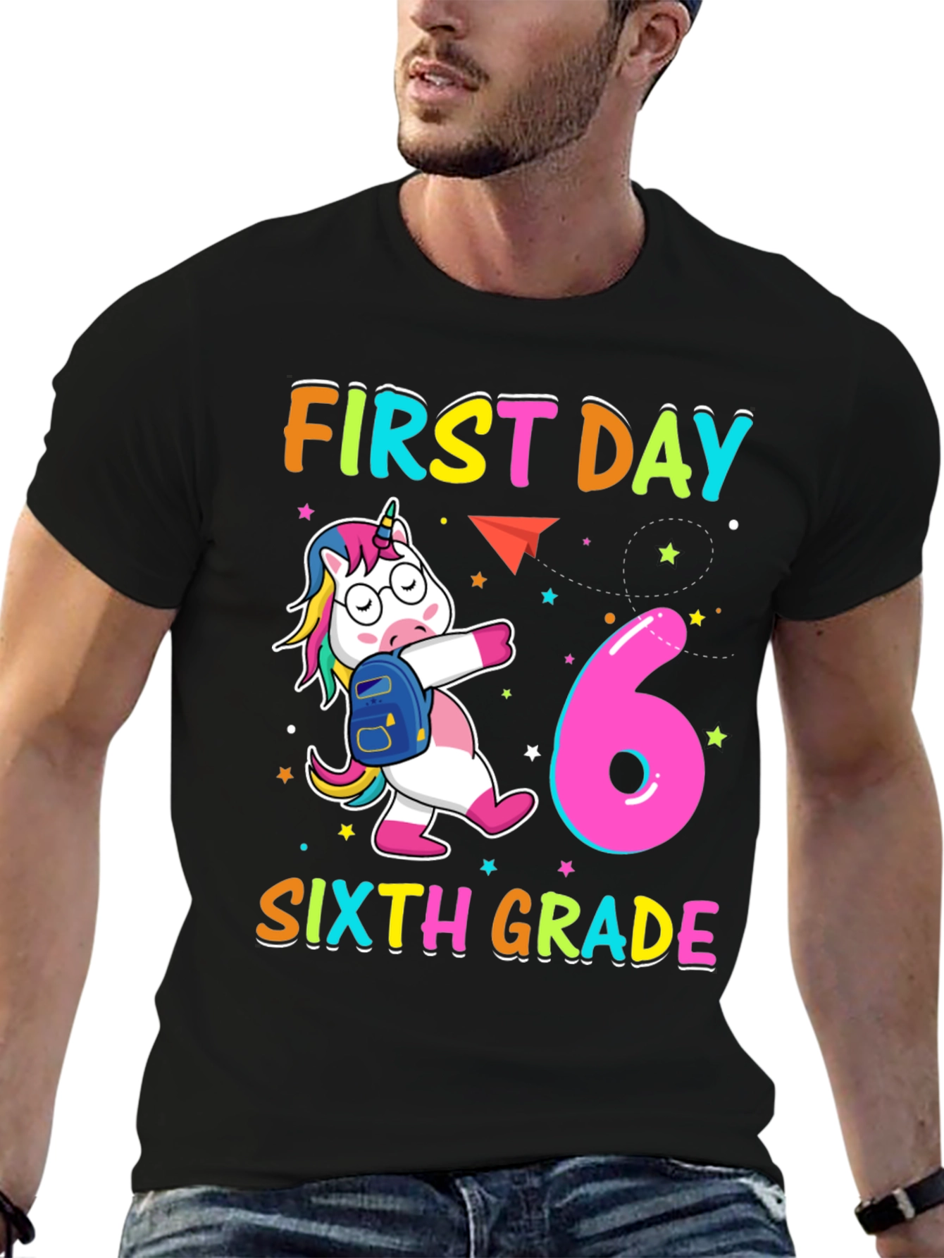 First Day Sixth Grade Unicorn T-Shirt