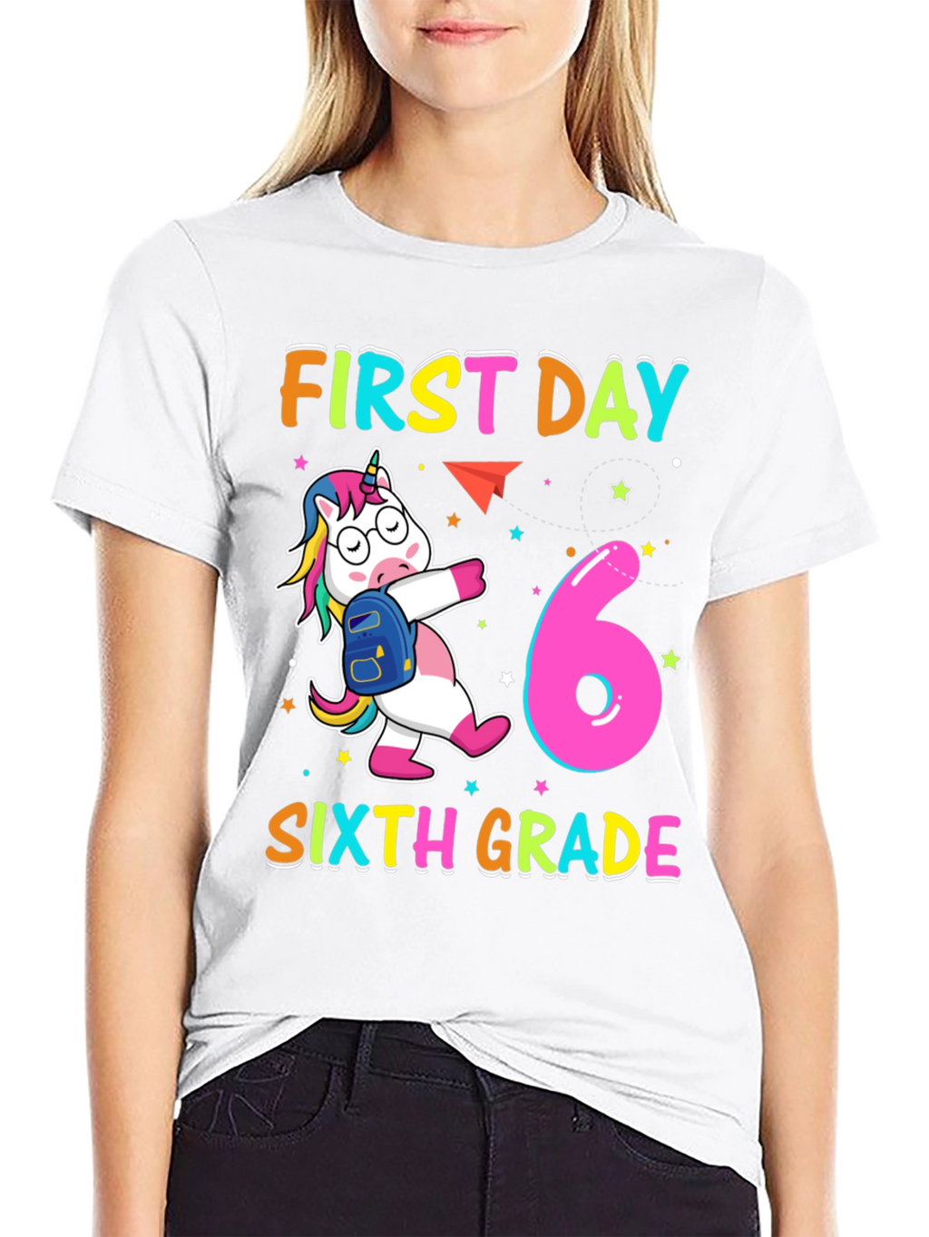 First Day Sixth Grade Unicorn T-Shirt