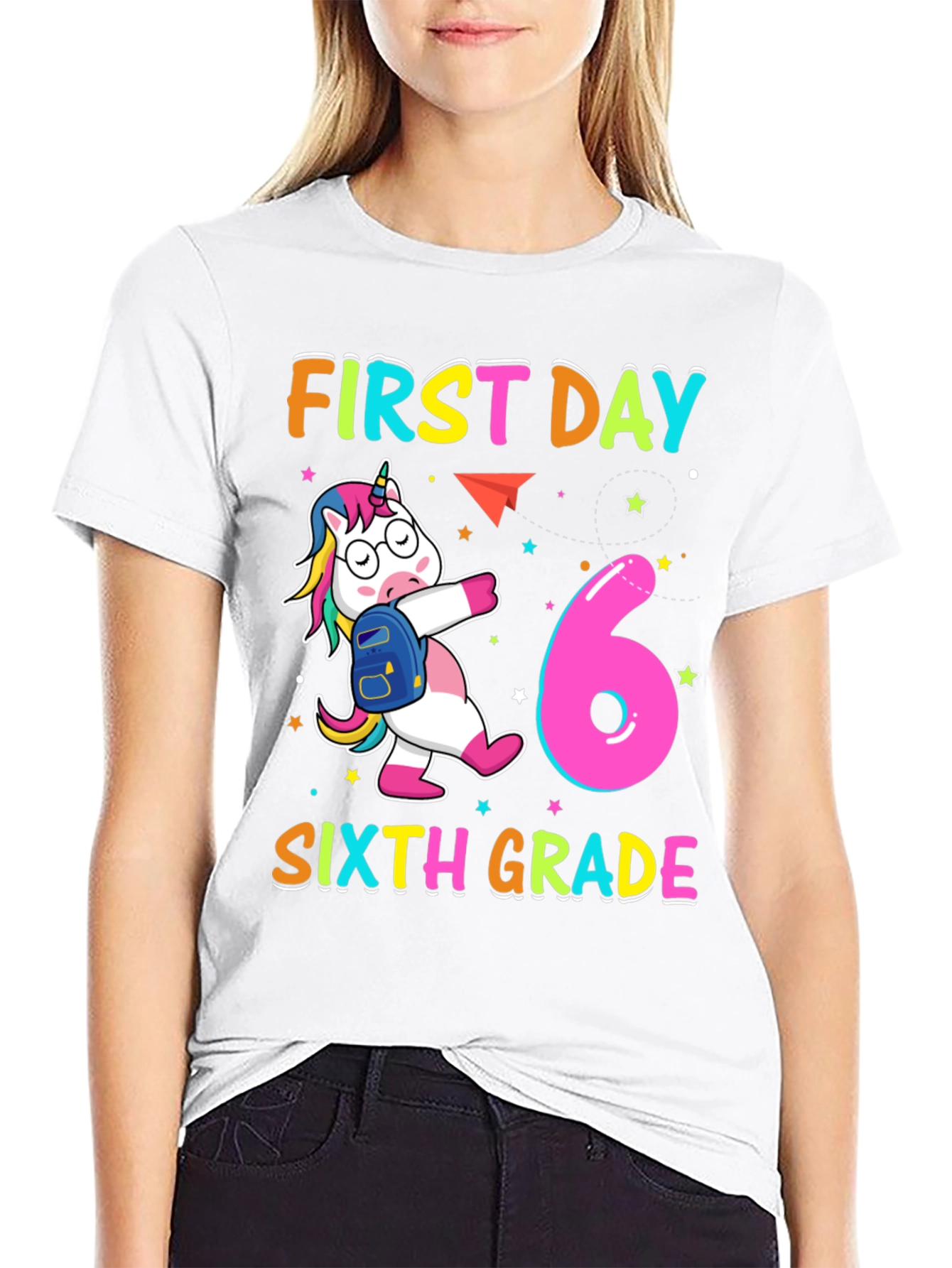 First Day Sixth Grade Unicorn T-Shirt