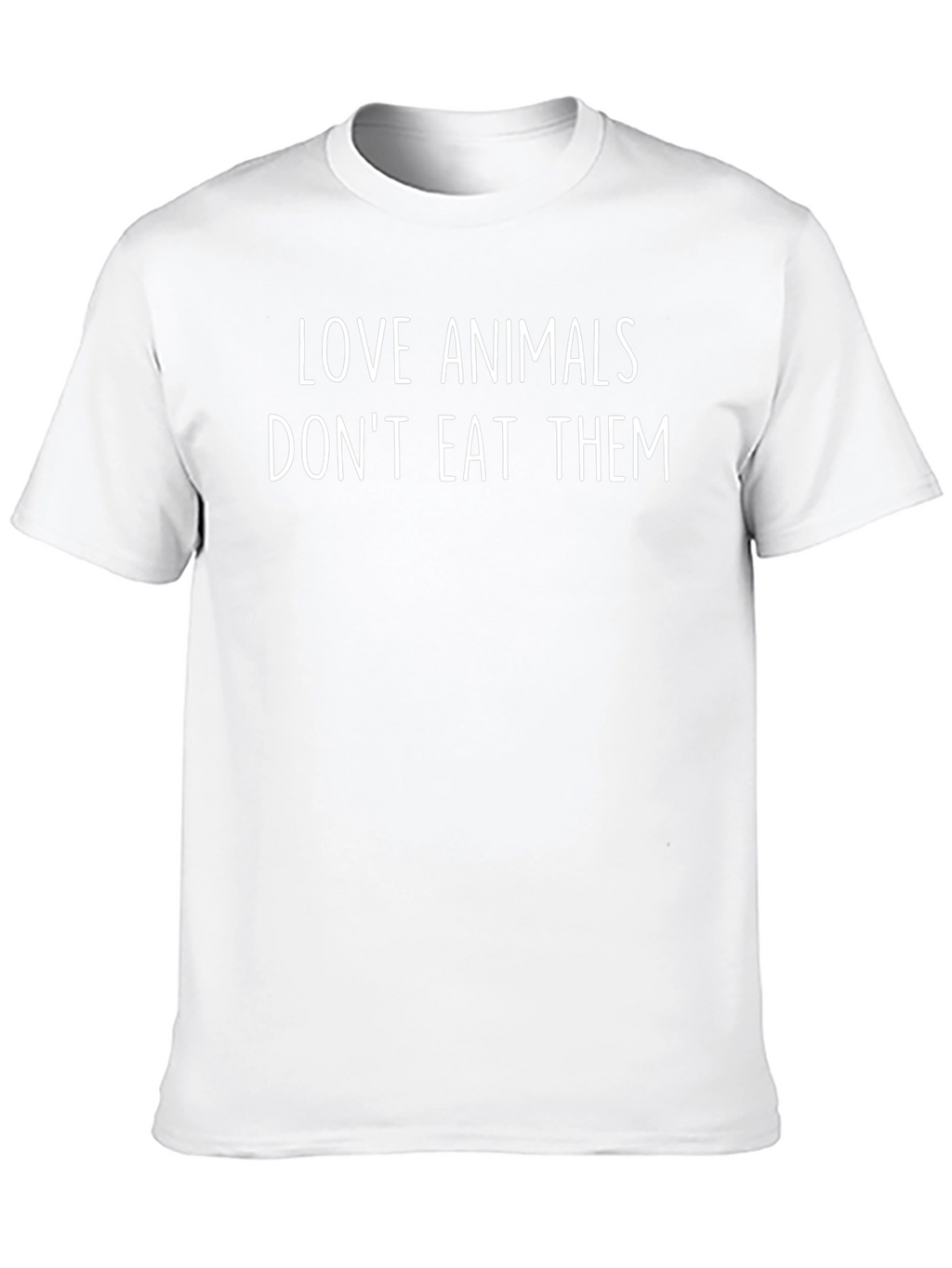 Vegan T-Shirt - Love Animals Dont Eat Them