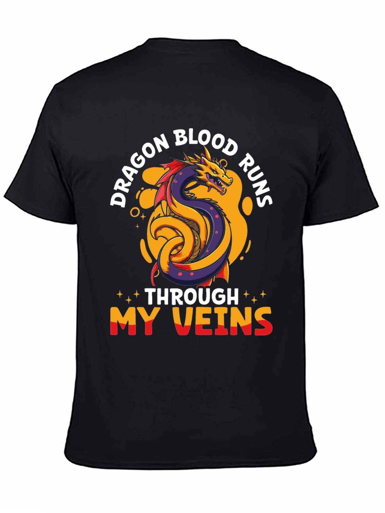 Dragon Blood Runs Through My Veins Graphic T-Shirt