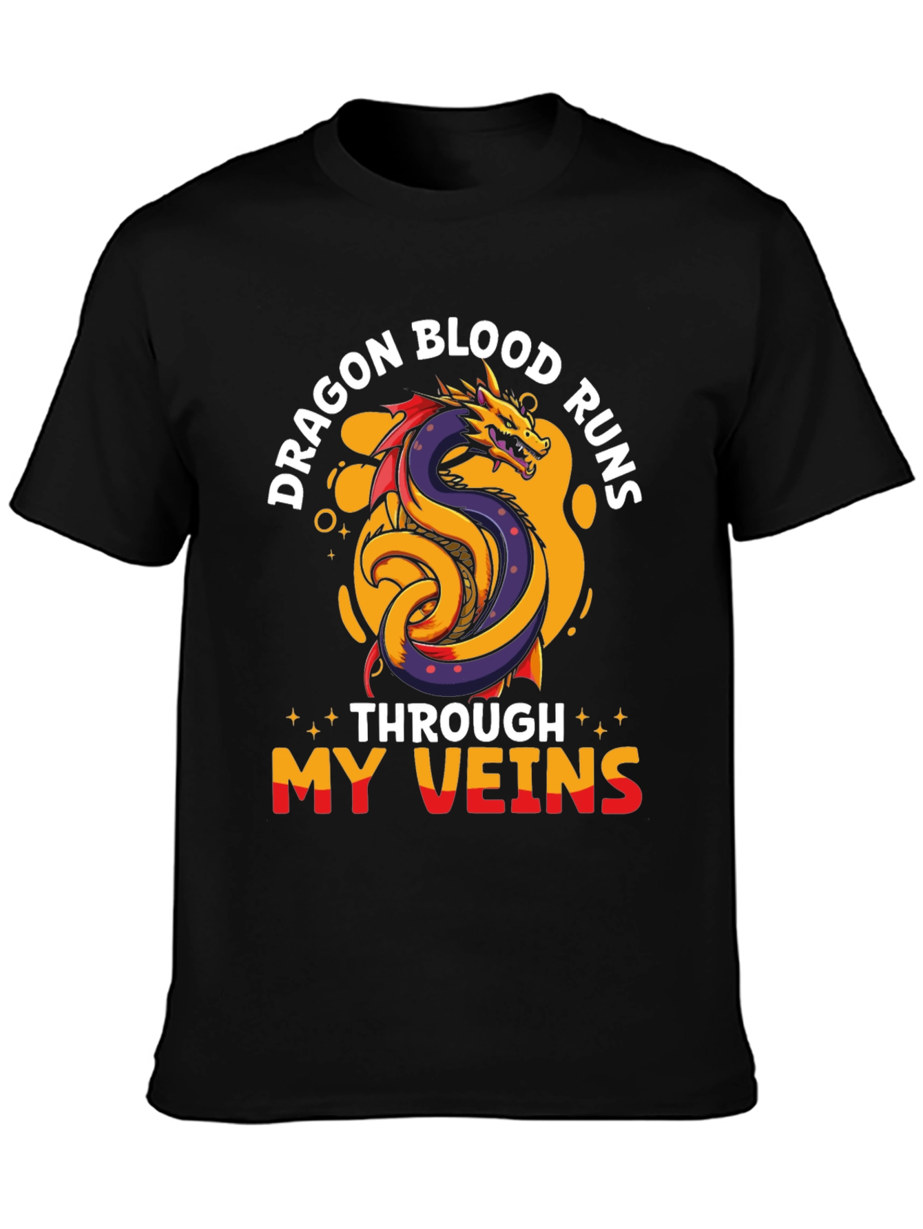 Dragon Blood Runs Through My Veins Graphic T-Shirt